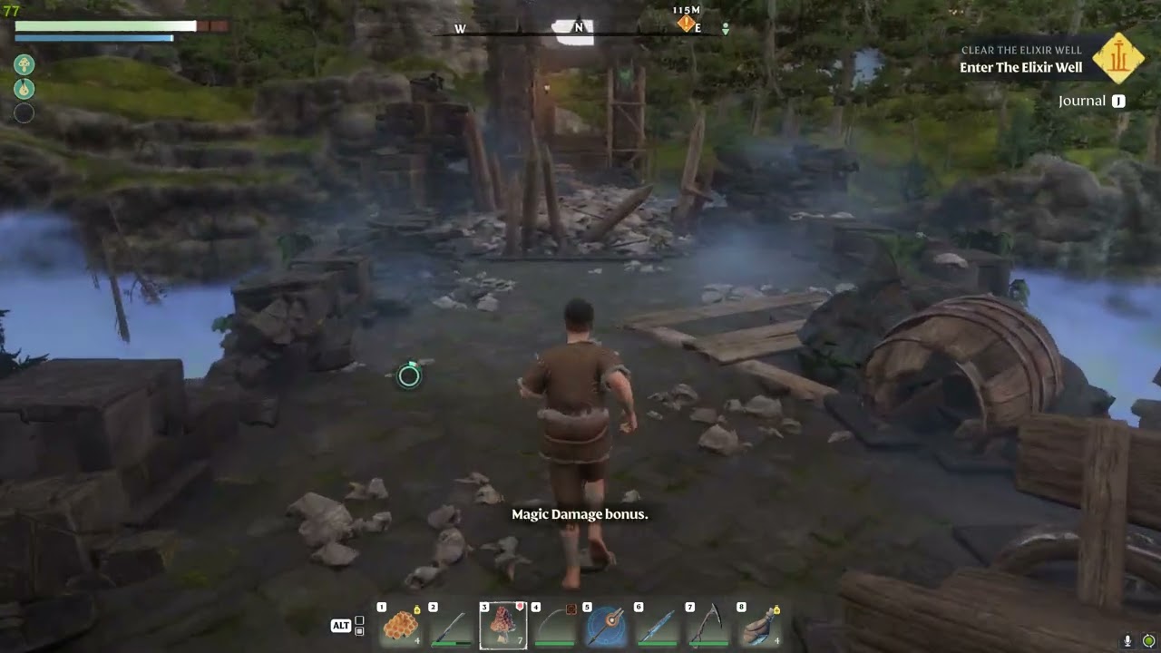 Where to find the Sleeping Survivor in Enshrouded - Blacksmith Location