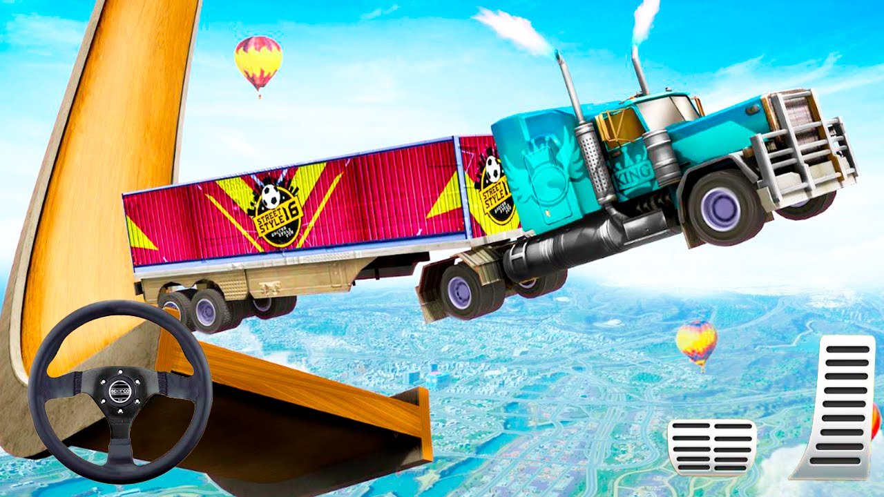 Impossible Truck Stunt Game Simulator 2022 - Tanker Truck Jumping Race Simulator | Android GamePlay