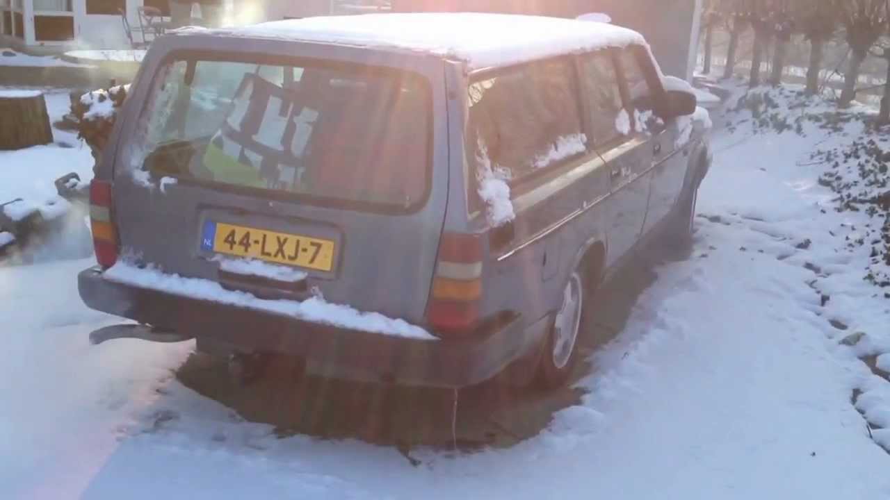 Cold start Volvo 245 D (HD)(-20 Celsius)