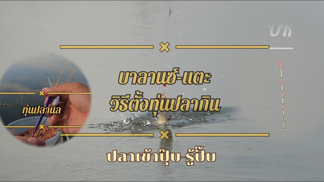 EP100 วิธีตั้งทุ่นปลากิน(บาลานซ์-แตะ) เสนห์อันน่าเย้ายวนใจของทุ่นบาลานซ์ EP100แล้วคับ