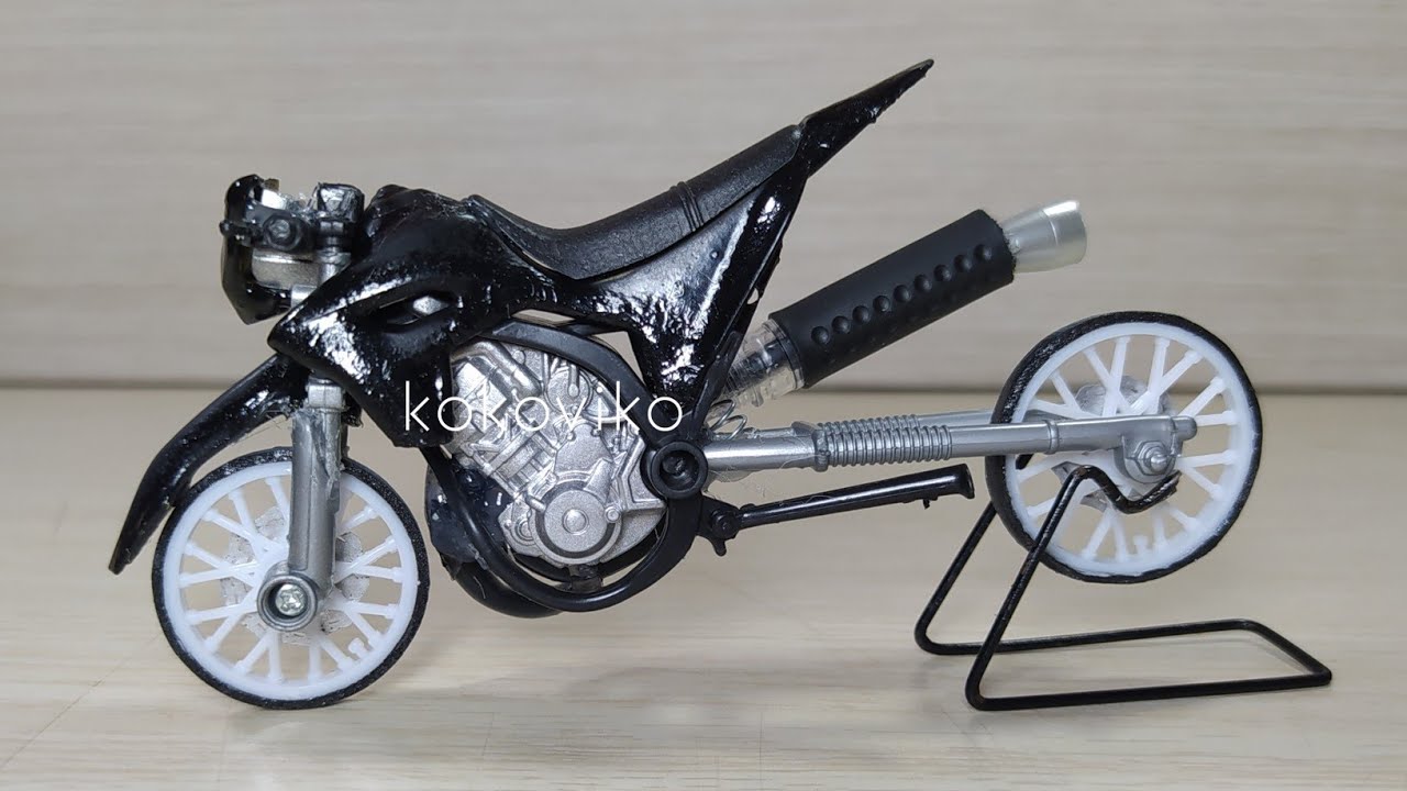 Tutorial Membuat Miniatur Motor Drag Surex Black Racing || Miniatur Surex