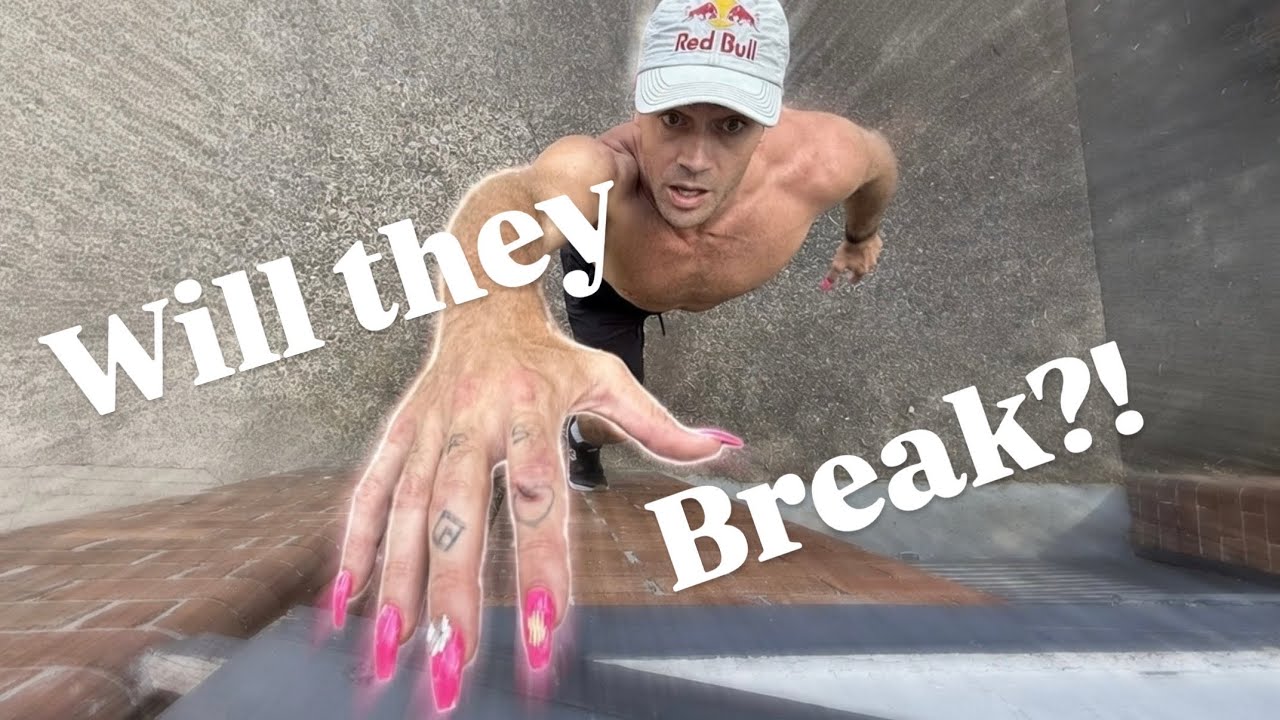 Parkour in FAKE NAILS?! 