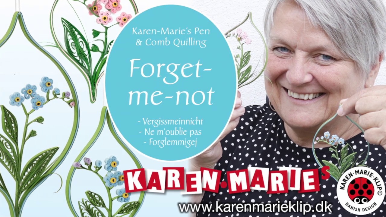 Forget-Me-Not Quilling | Karen-Marie Klip & Papir