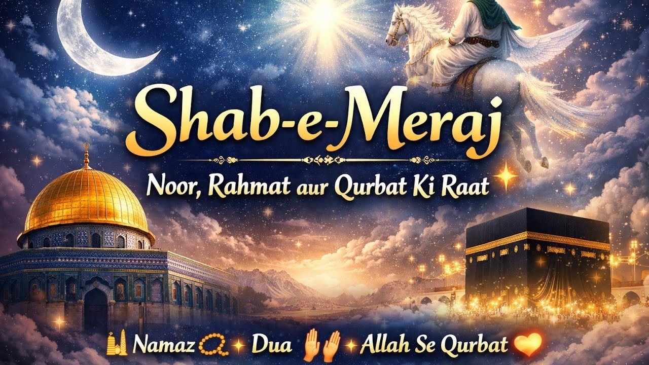 Shab-e-Meraj | Ek Raat, Ek Safar, Ek Maujza🌌 🌙