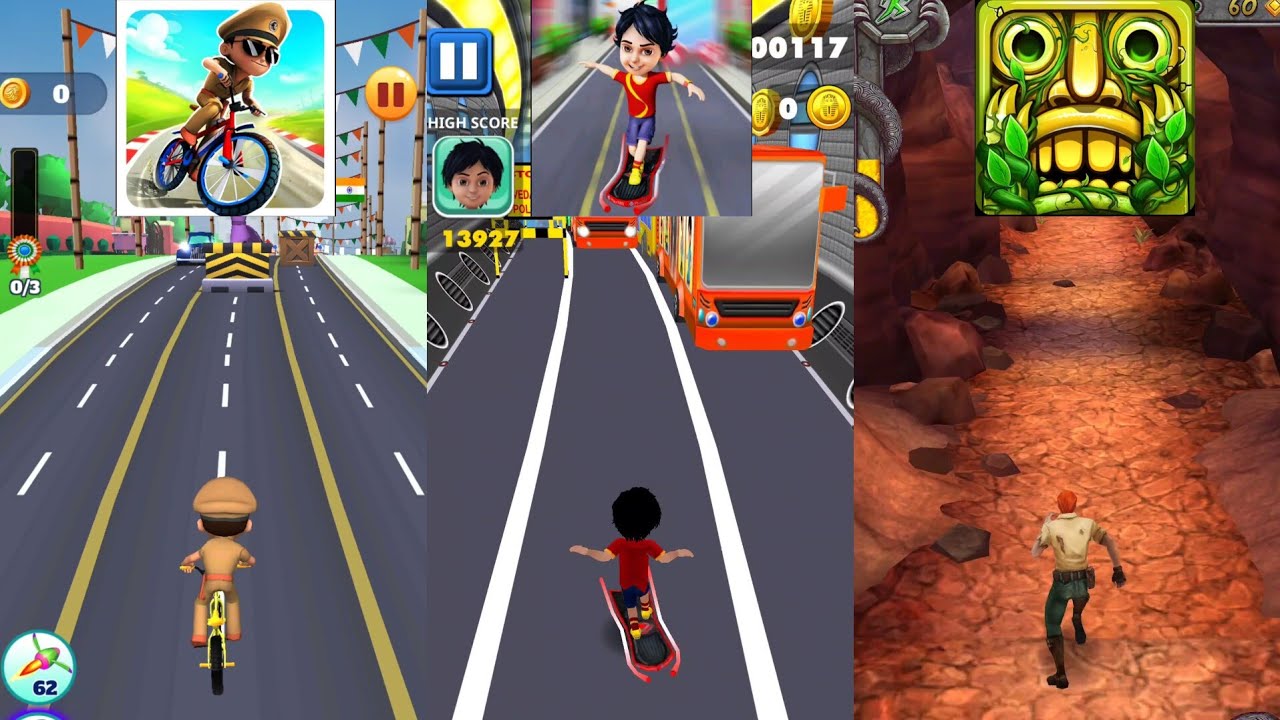 Little Singham Cycle Race 🆚 Shiva Skater Hero 🆚 Temple Run 2 New Update