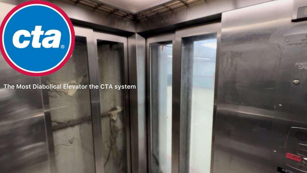 Side Door!! Mid-American (KONE) Traction Elevator | Roosevelt Station Red line | South loop IL