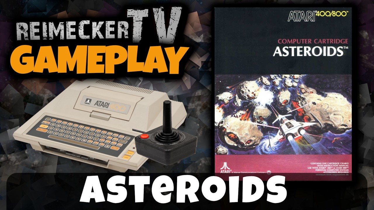 RTV - Gameplay - Asteroids (Atari 8-Bit)