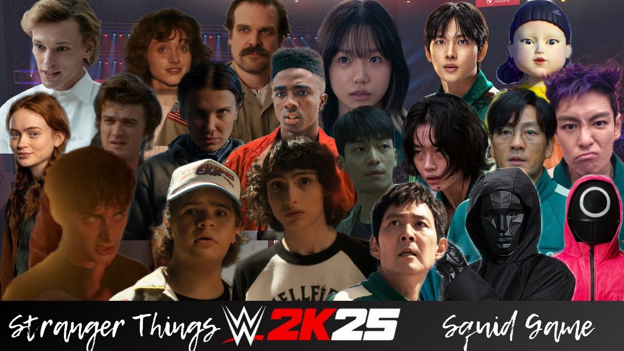 Королевская битва между &laquo;Очень странными делами&raquo; и &laquo;Кальмаром&raquo;! (WWE 2k25 S4 E2)