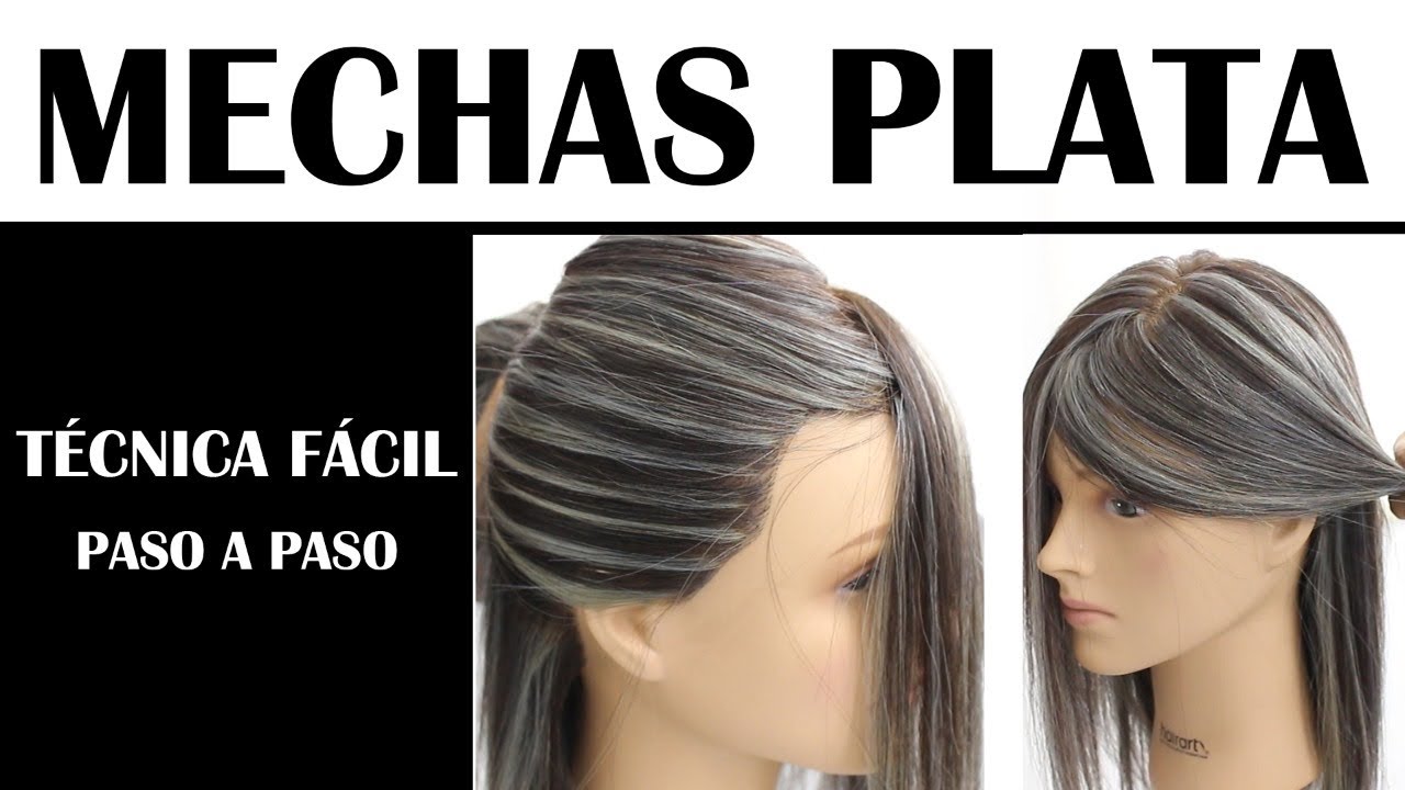 Aprende hacer matiz para LAS MECHAS   PLATA .TECNICA FACIL Y RAPIDA.