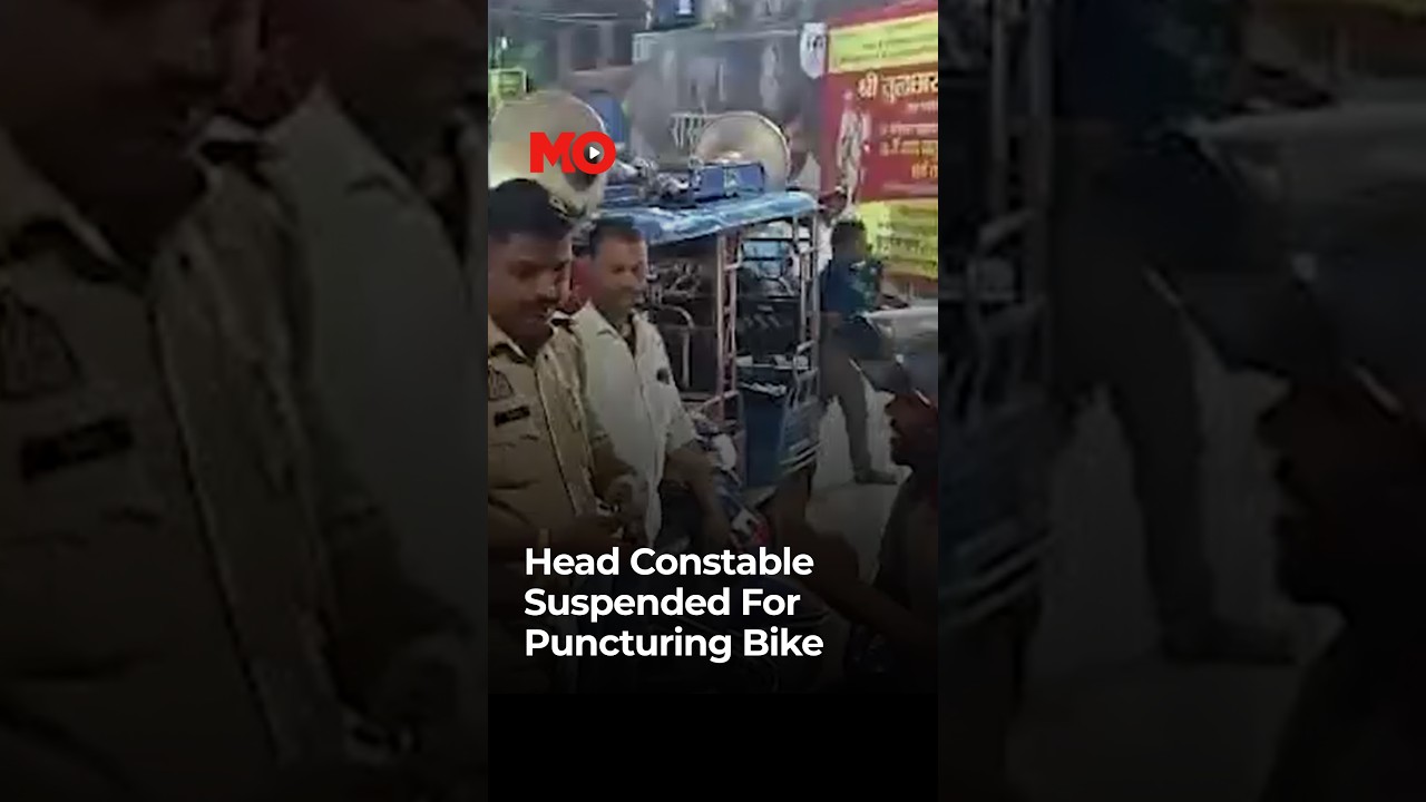 Head Constable Suspended After Tyre-Puncturing Video Goes Viral | Mo of Everything