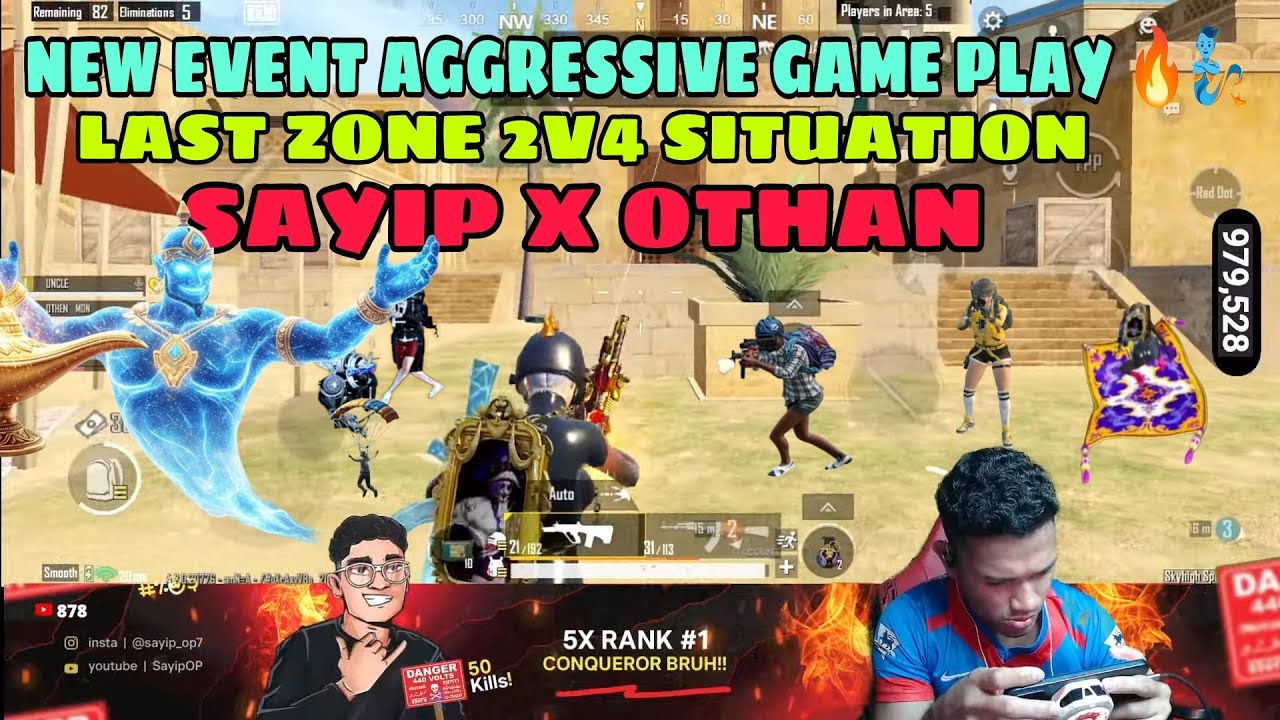 LAST ZONE 2V4 SITUATION SAYIP × OTHAN COMBO 🧞💥 #sayipop #bgmi #pubg #eaglegaming #tva #mrzthoppi 