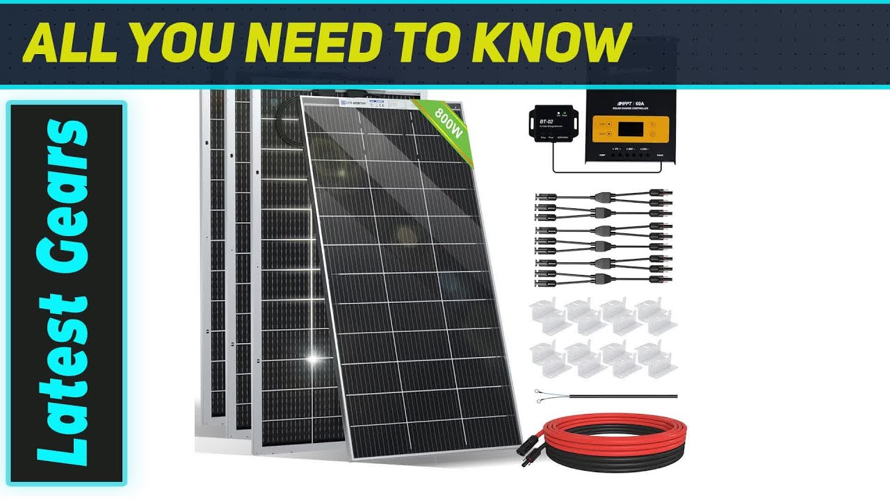 ECO-WORTHY 800W Solar Panel Kit &ndash; Best Off-Grid Power Solution for RVs & Boats