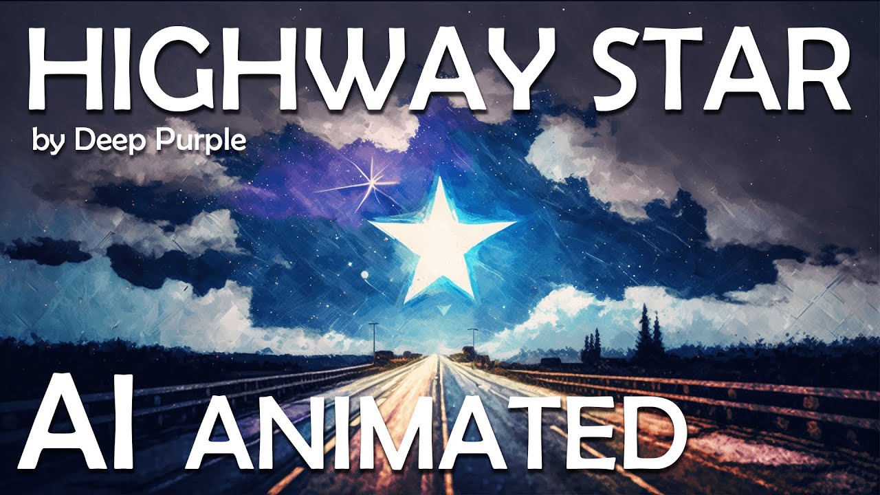 Highway Star by Deep Purple - AI animated clip