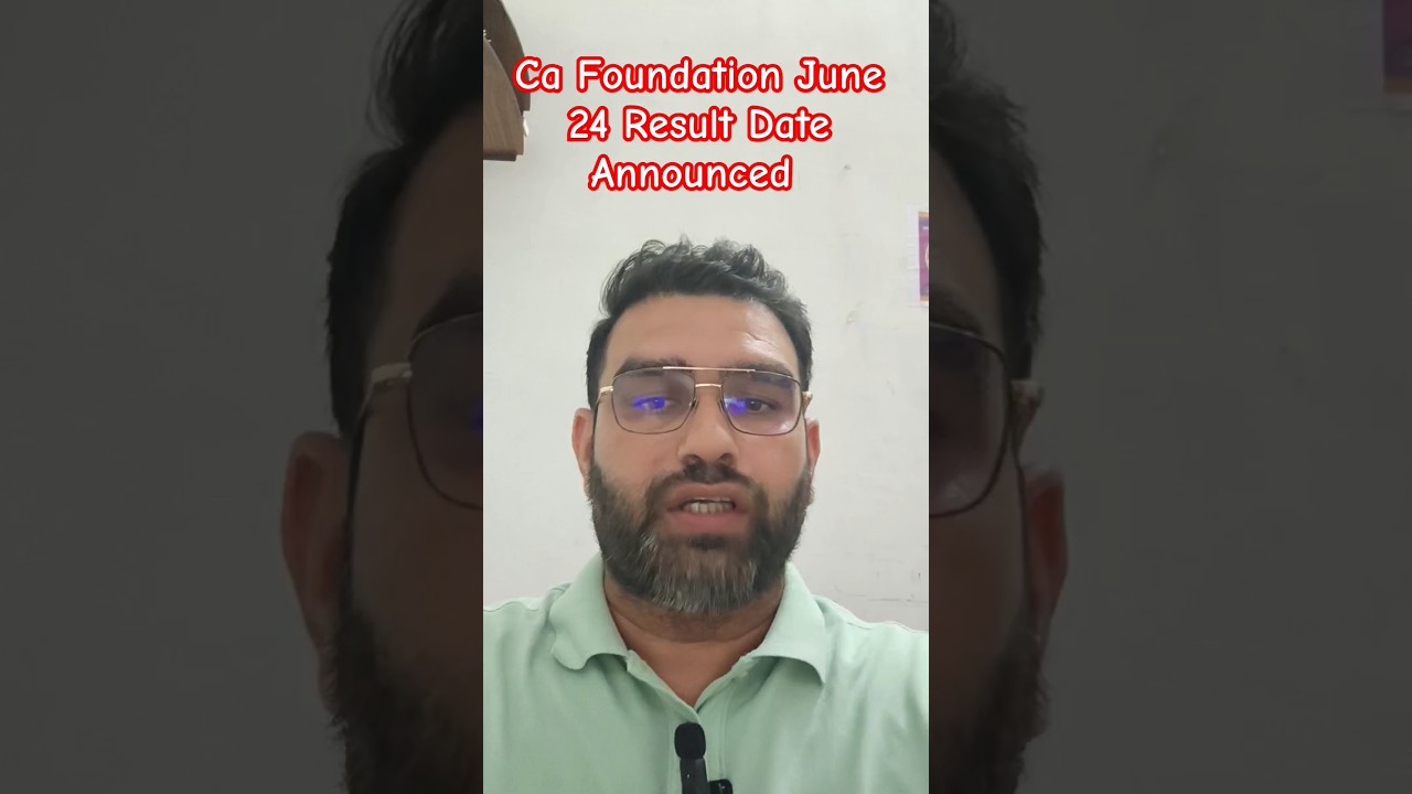Ca Foundation June 24 Result Date!ICAI Update! #education #ytshorts #shorts #exam #caannouncement