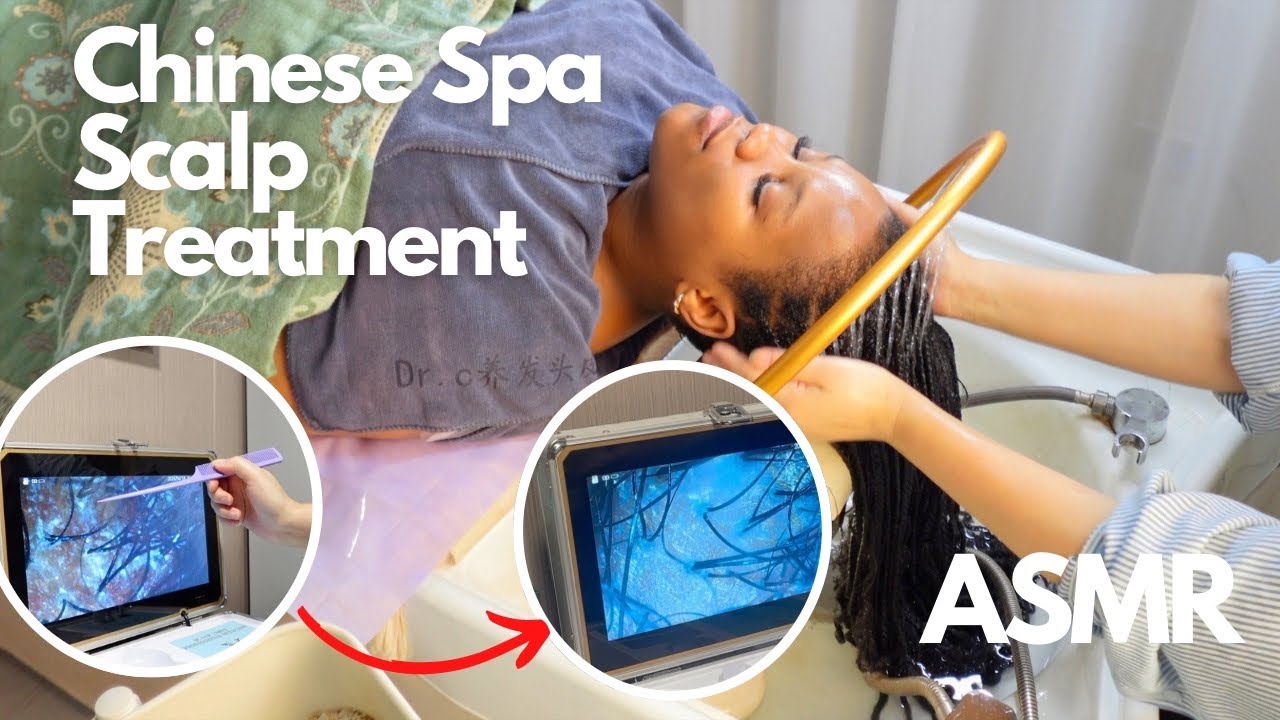 ASMR: CHINESE HAIR SPA SCALP TREATMENT ON BRAIDS 😴 | BLACK WOMAN ASMR ✨
