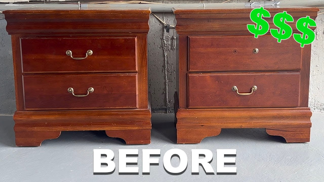 Thrifted Nightstands Makeover 