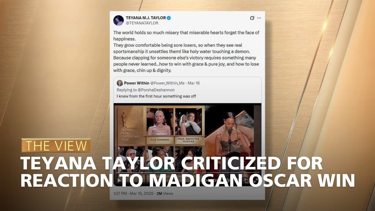 Teyana Taylor Criticized for Reaction to Madigan Oscar Win | The View