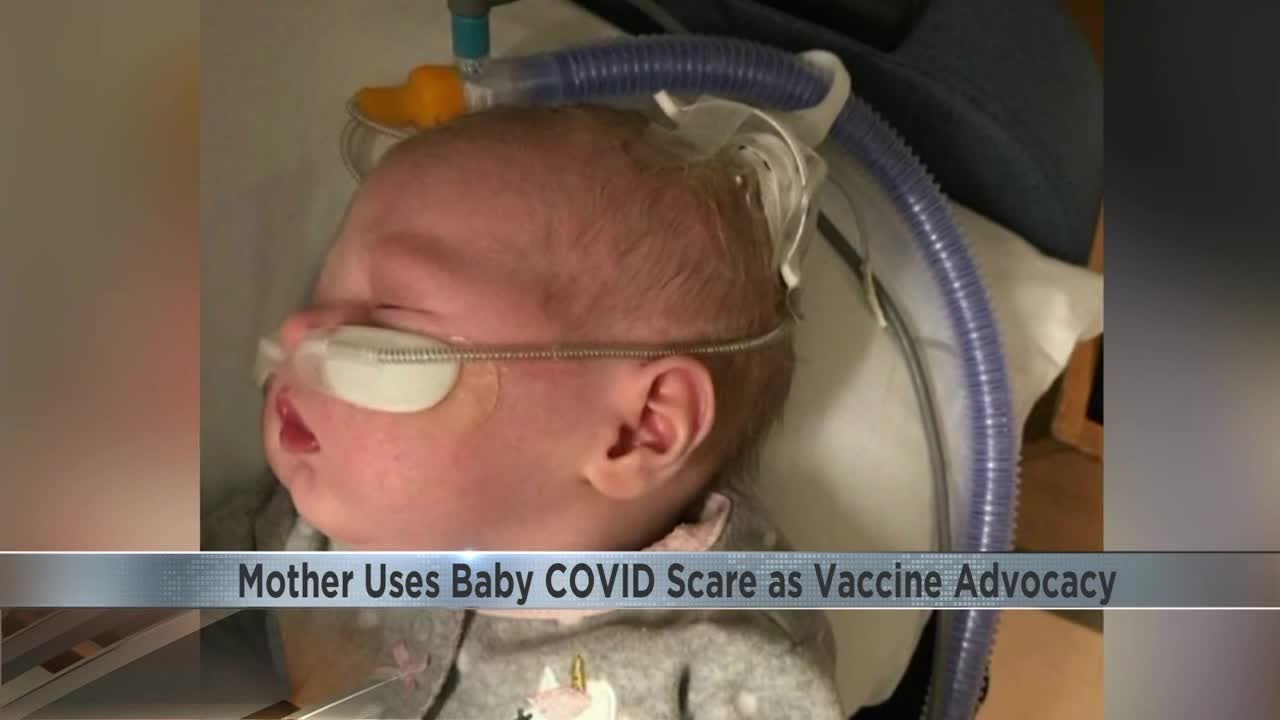Mother uses baby's COVID scare to encourage others to get vaccinated