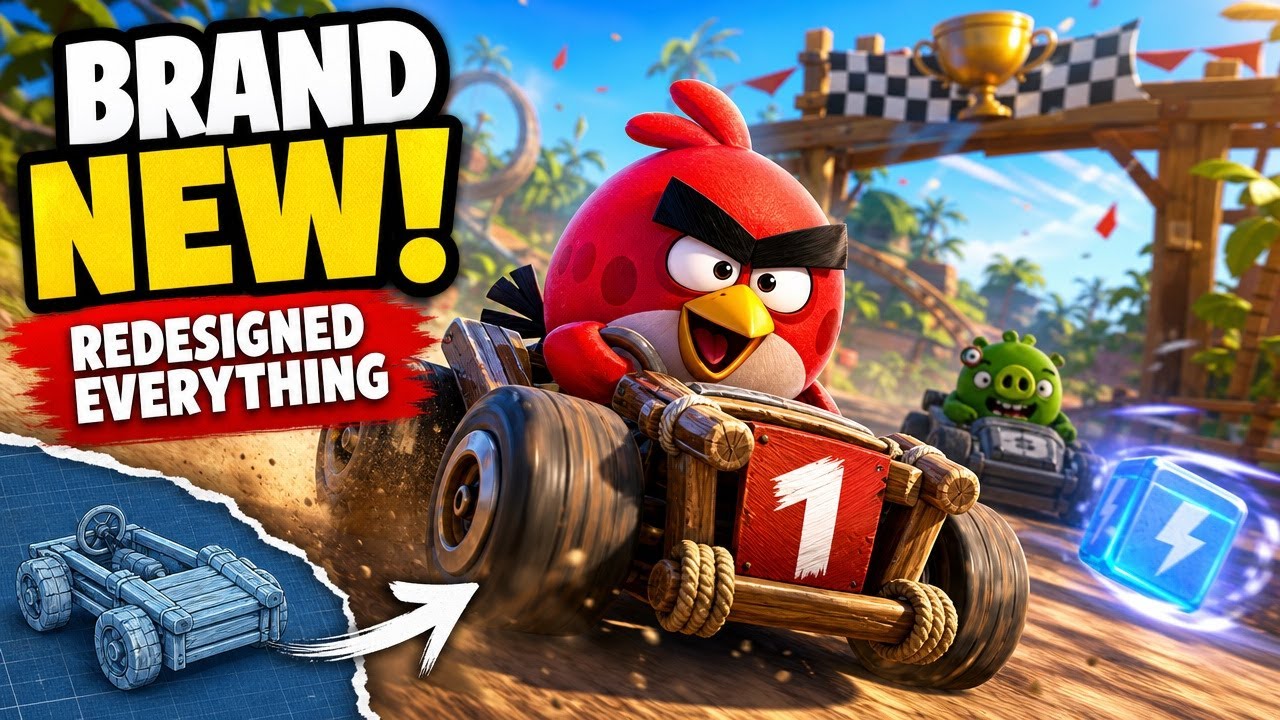 Angry Birds Go! Complete Redesign | New Karts, New Tracks, New Characters