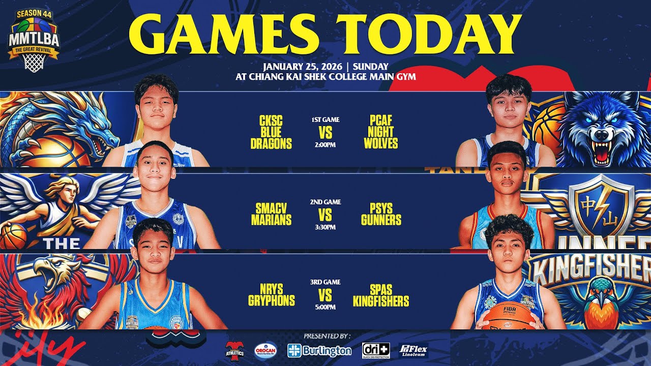 MMTLBA Season 44 2026 Game 2: Game 3: NRYS vs SPAS Jan. 25, 2026 CKSC Gym,Tondo, Mnla