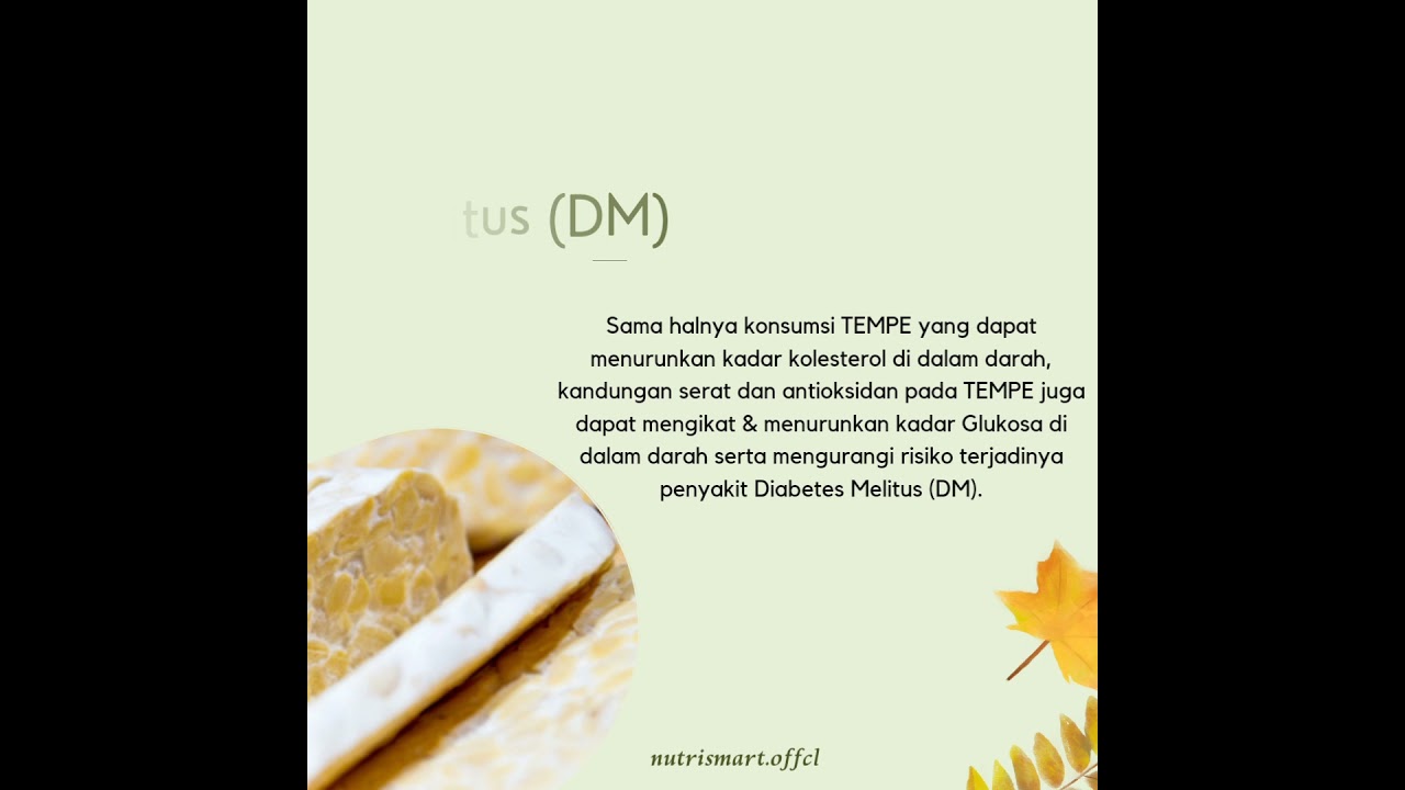 Manfaat Brilliant Tempe Bagi Kesehatan..!! #manfaattempe #tempe #tempebagikesehatan #olahantempe