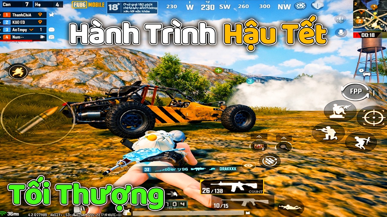 PUBG Mobile | HẬU NGHỈ TẾT DÀI NGÀY – TEAM TuấnHC QUYẾT TÂM SĂN TOP 1 RANK TỐI THƯỢNG!