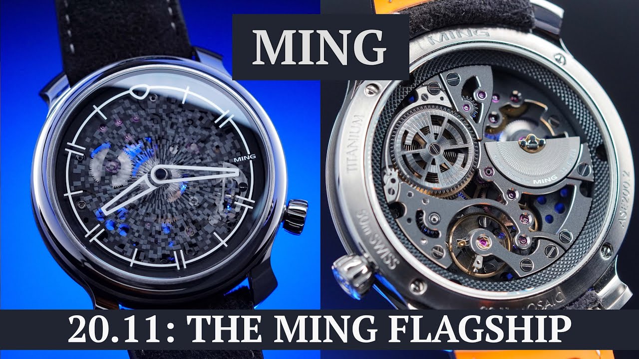 An intricate titanium case & a futuristic micro-rotor movement - MING 20.11 Mosaic