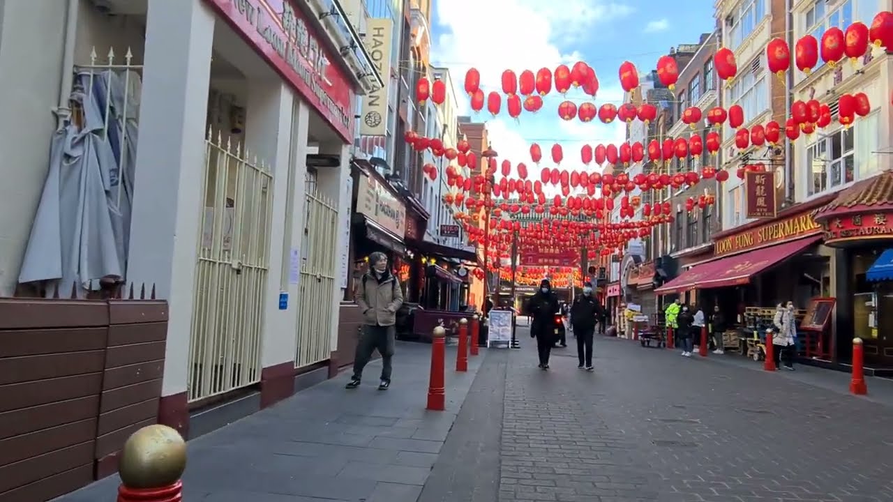 GERRARD STREET in London Chinatown!! (March 2022) Walking Through
