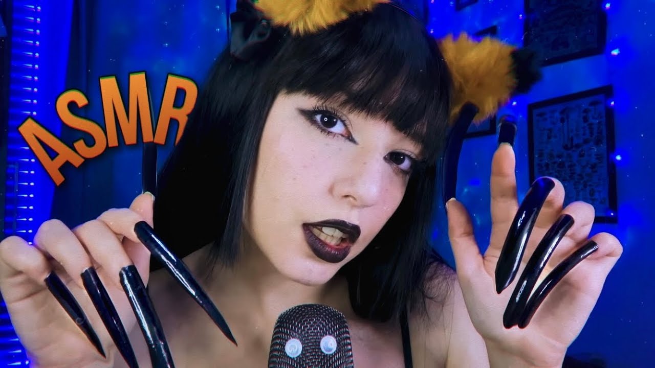 ASMR COM UNHAS GIGANTES | ARRANHANDO MICROFONE 🤤