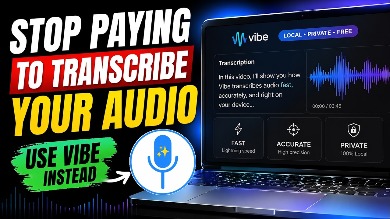 How to Transcribe ANY Audio/Video Locally &ndash; Free Tool Vibe Explained