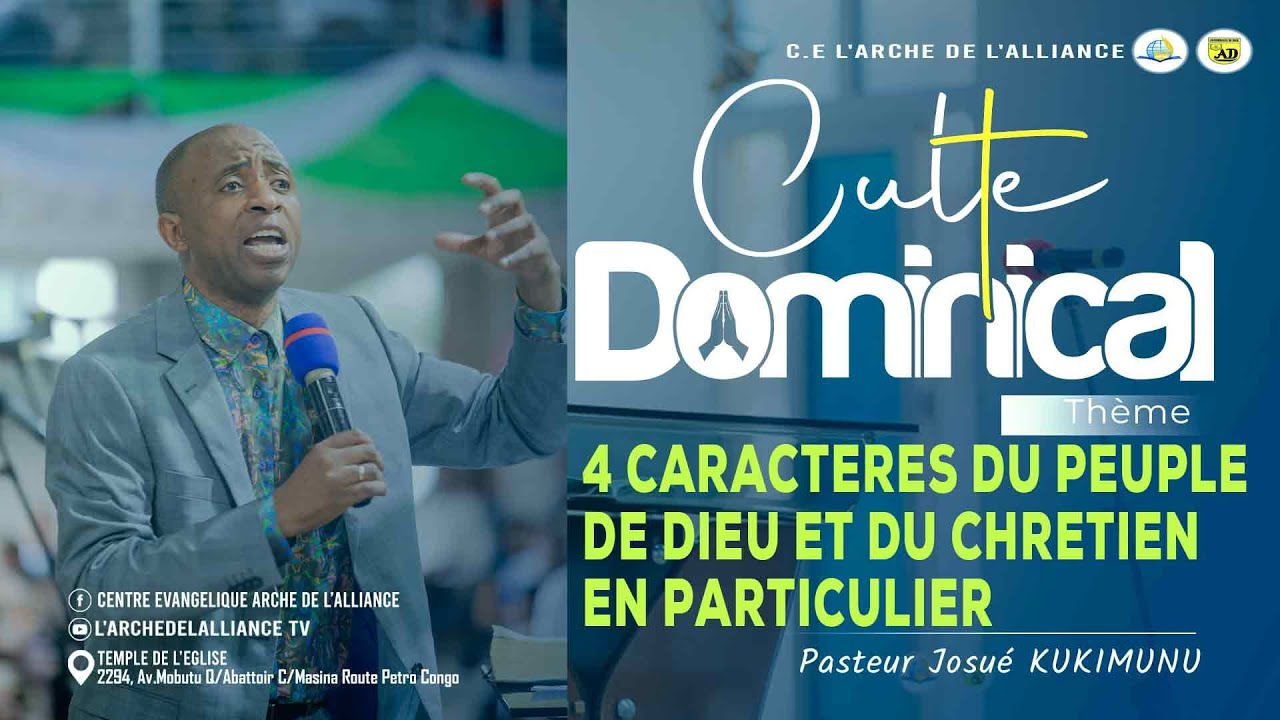 4 CARACTERES DU PEUPLE DE DIEU ET DU CHRETIEN EN PARTICULIER [ Pasteur Josué  KUKIMUNU ]