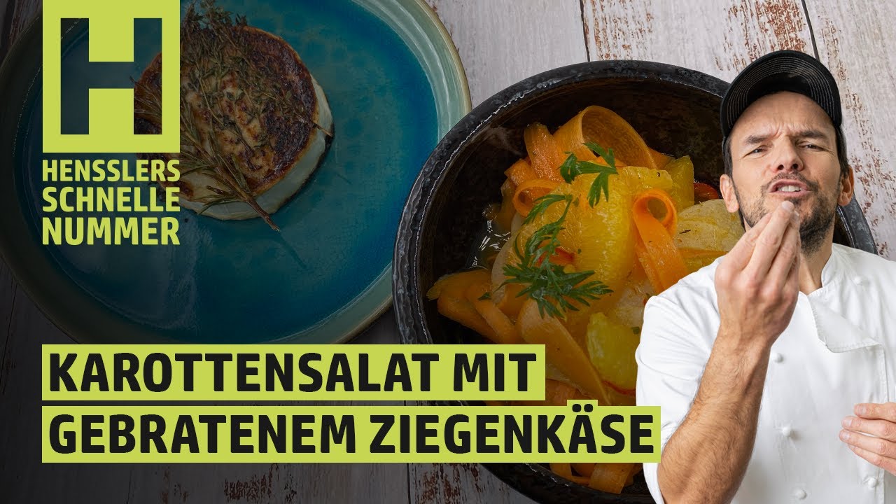 Schnelles Karottensalat mit gebratenem Ziegenkäse Rezept von Steffen Henssler