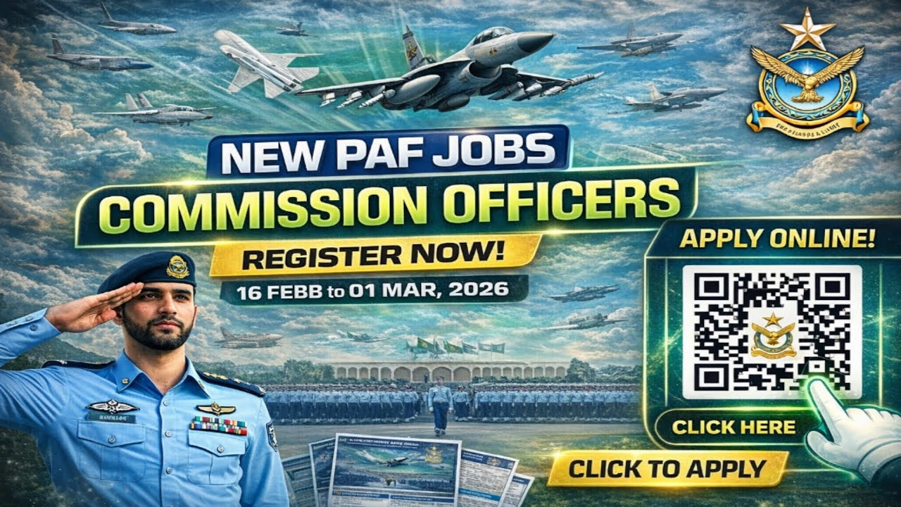 PAF 2026 Jobs: Join Pakistan Air Force as Commissioned Officer ✈️ GD Pilot & More – Apply Now!