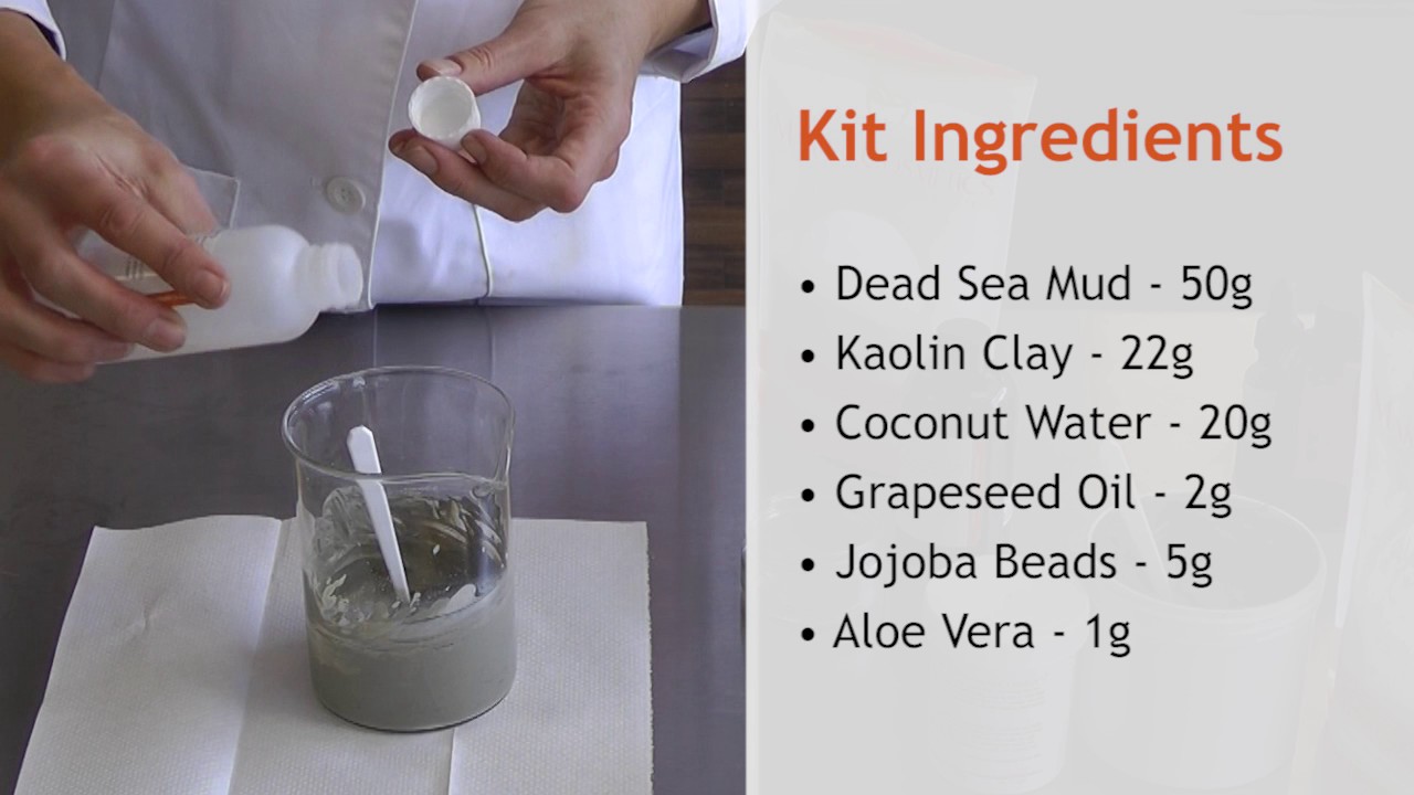 Dead Sea Mud Mask Kit  - Making Cosmetics DIY Tutorial