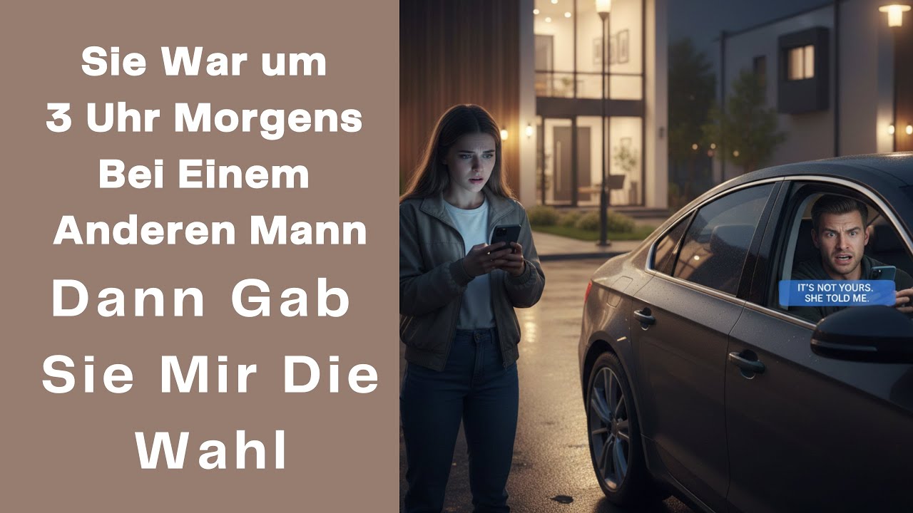 Sie war um 3 Uhr morgens bei einem anderen Mann – und dann musste ich eine Entscheidung treffen!