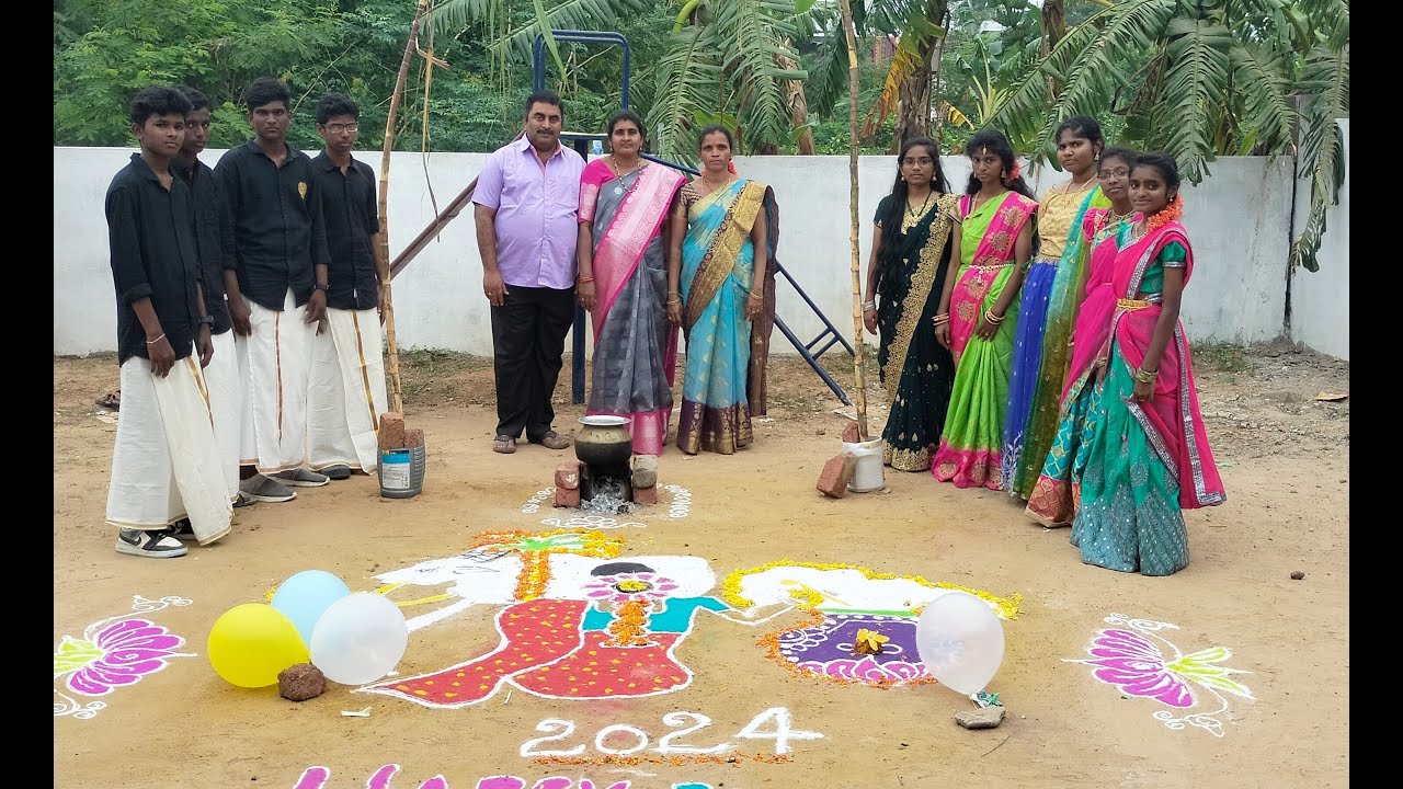 Pongal Celebrations At Sri Sivasai E.M. High School || Sankranti 2024