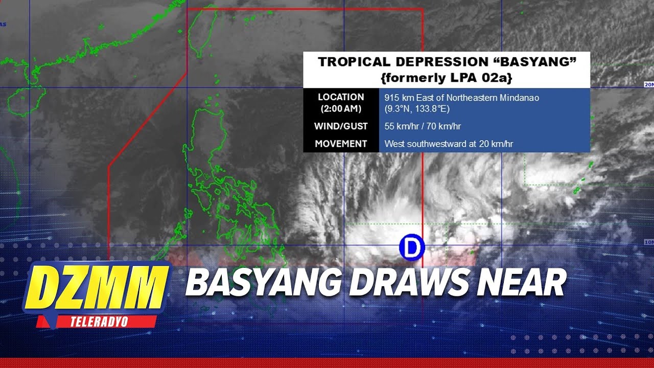 Basyang may develop into tropical storm; wind signal 1 in Surigao del Sur | DZMM TeleRadyo