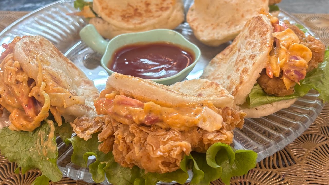 Ramadan Special Crispy Zinger Mini Pocket Sandwich | Mini  Pita Sandwich With Homemade Pita Bread | 