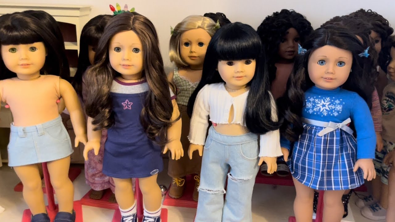 Dressing my American girl dolls for winter