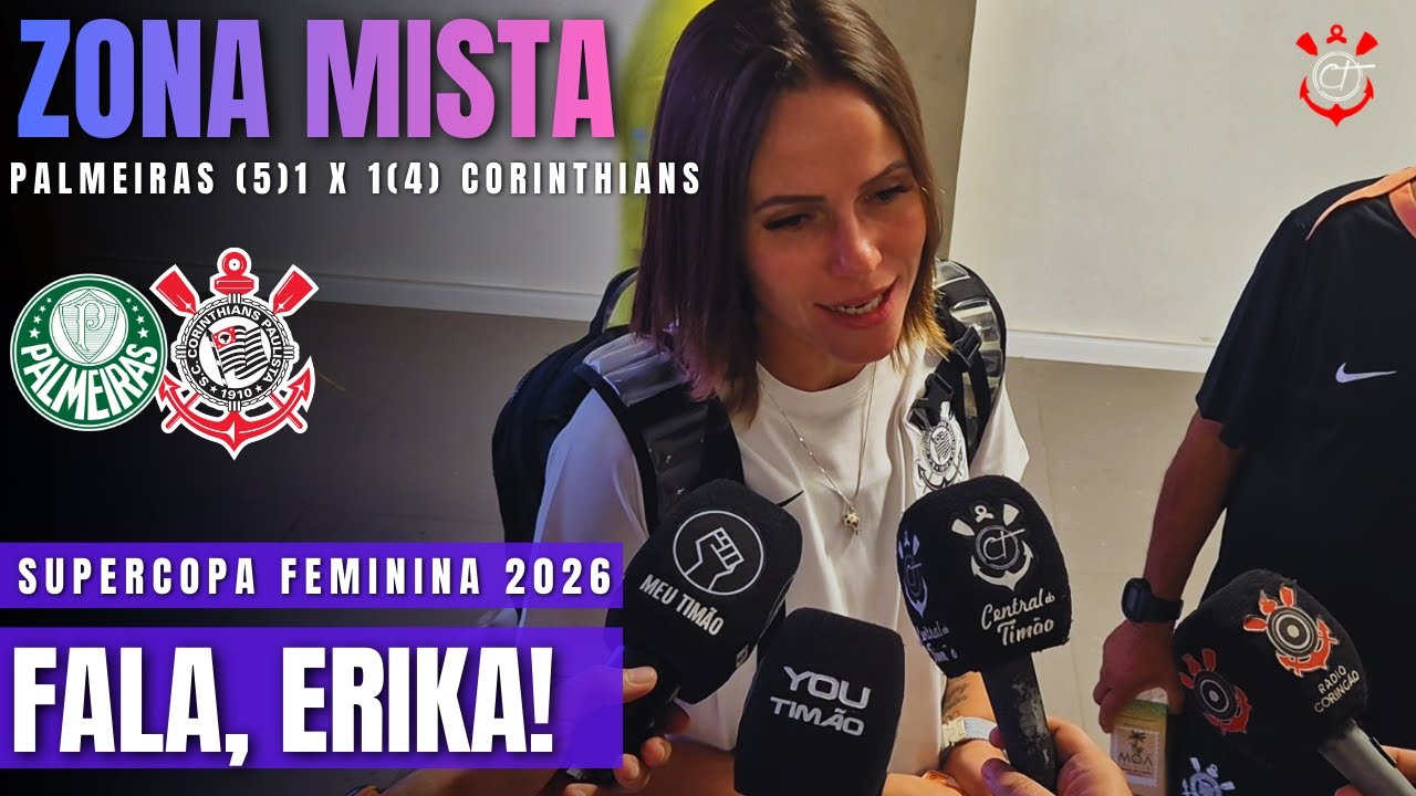 ERIKA ZAGUEIRA DO CORINTHIANS LAMENTA DERROTA NA SUPERCOPA MAS ENALTECE POSTURA DA EQUIPE NAS FINAIS
