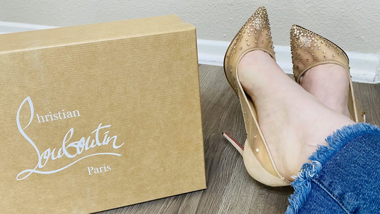 Christian Louboutin Follies Strass Unboxing & Try On