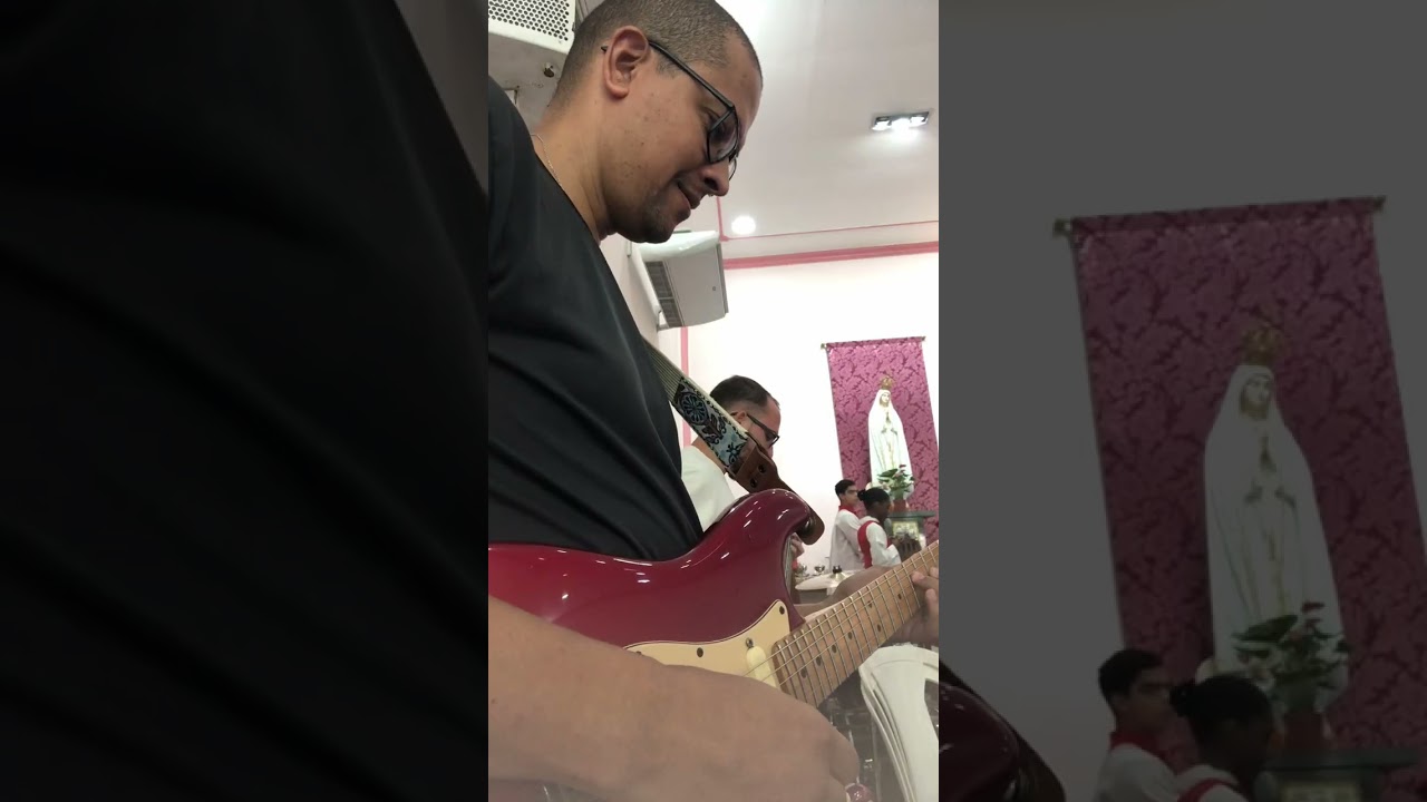 Vlog Guitarrista Católico - Tocando na Santa Missa - Santuário Santa Teresinha - Campo Grande RJ