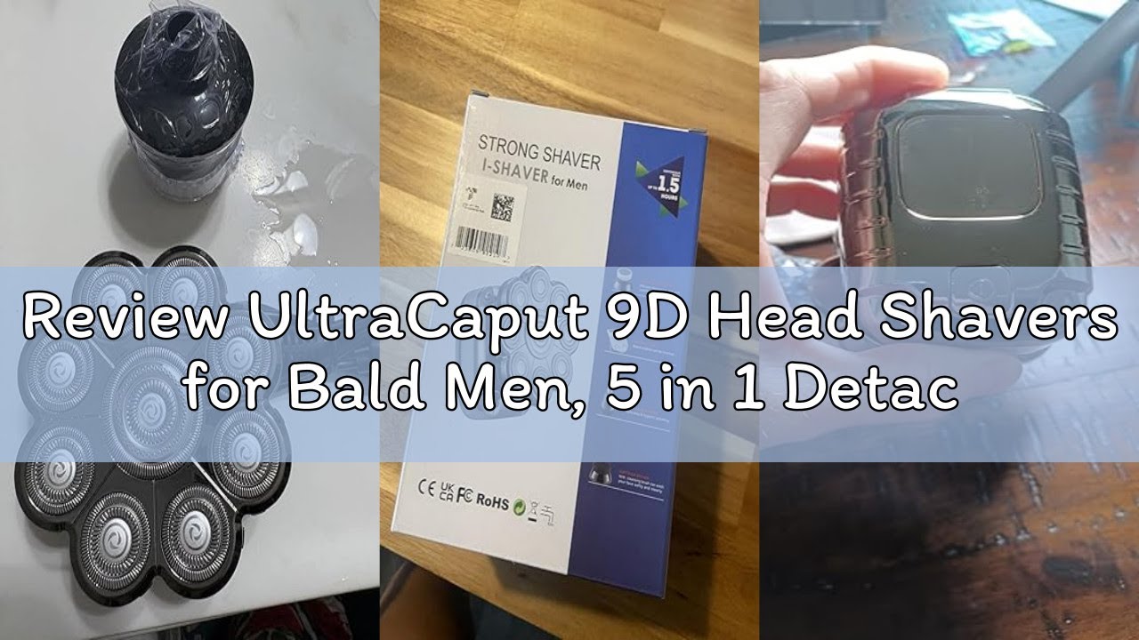 Review UltraCaput 9D Head Shavers for Bald Men, 5 in 1 Detachable Head Shaver with LED Display, IPX7