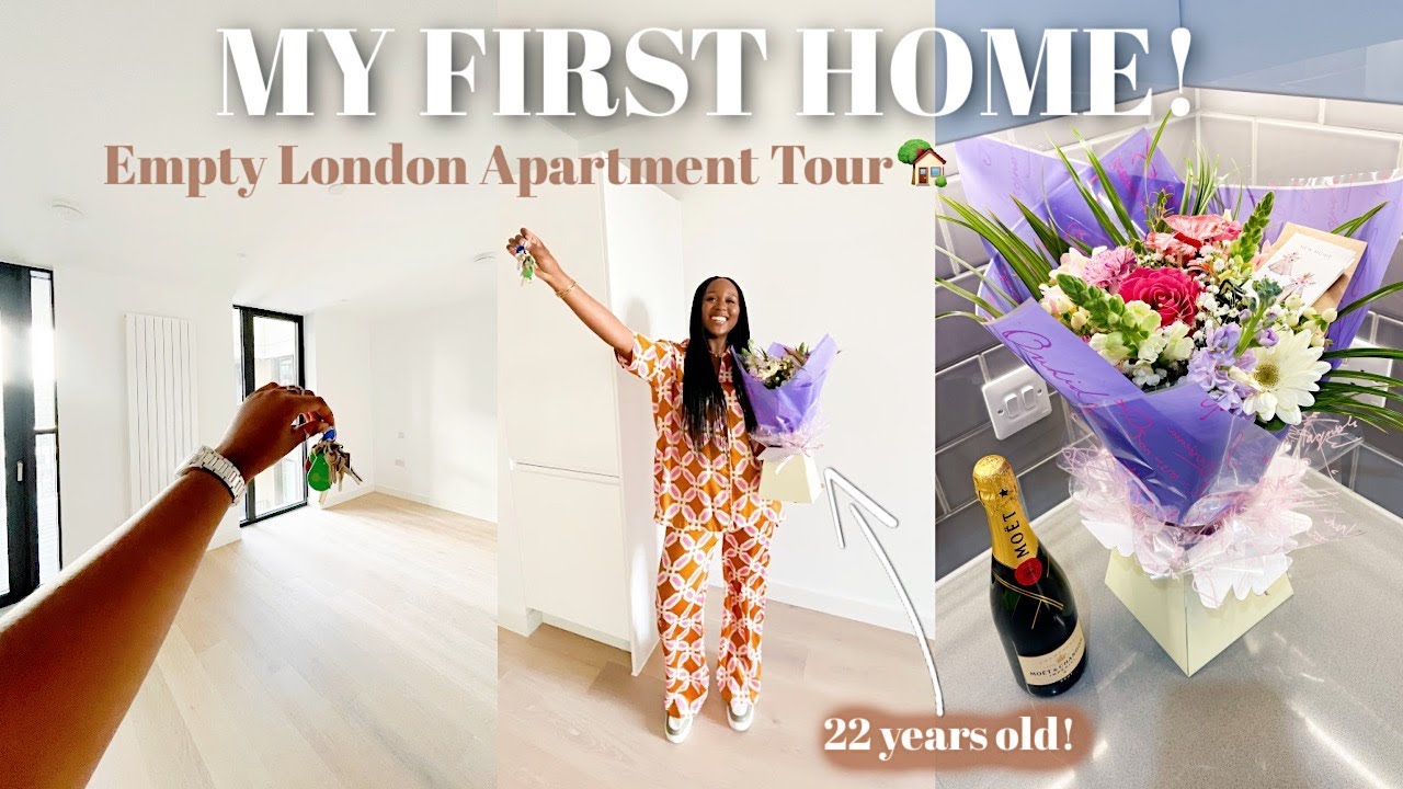 Sooo... I BOUGHT AN APARTMENT!!! My Empty London Apartment Tour 🏡🔑
