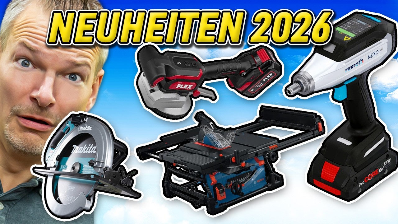 50.000&euro; AKKUSCHRAUBER? Werkzeug Neuheiten 2026 | Messe Rundgang Holz Handwerk