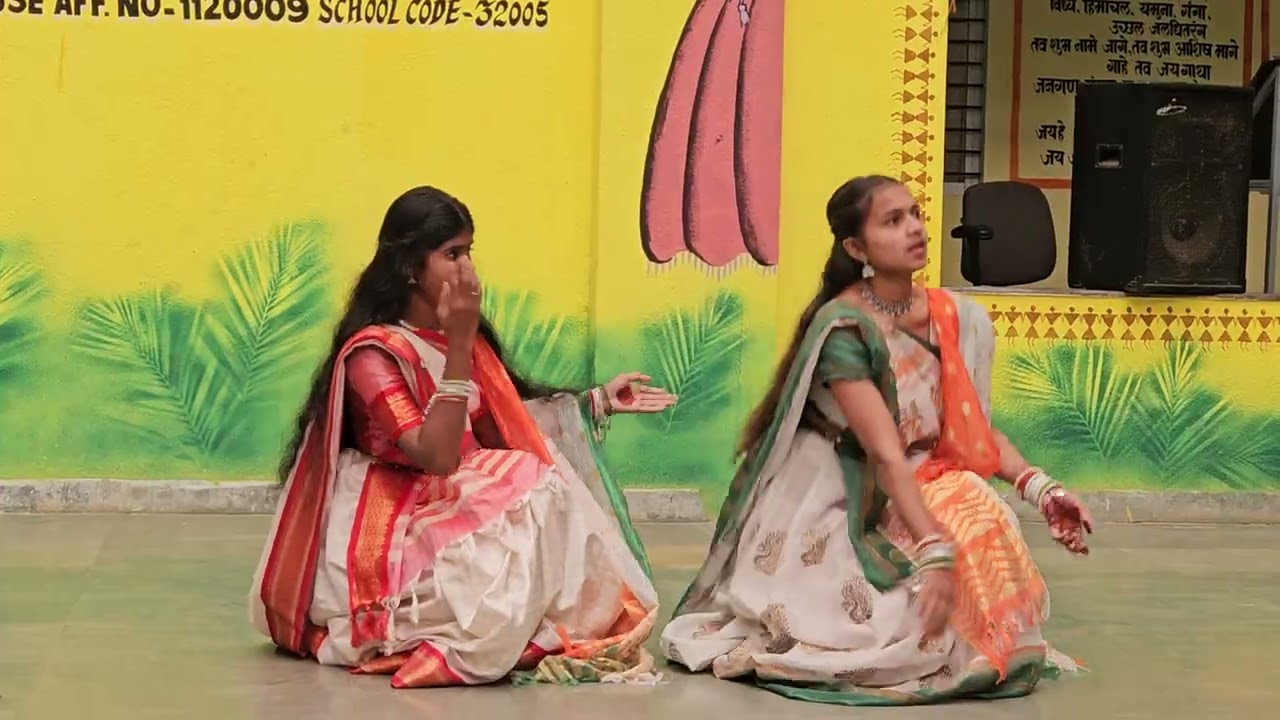 Group dance of EMRS Devgaon at EMRS Pimpri Sado Igatpuri Dist Nashik 