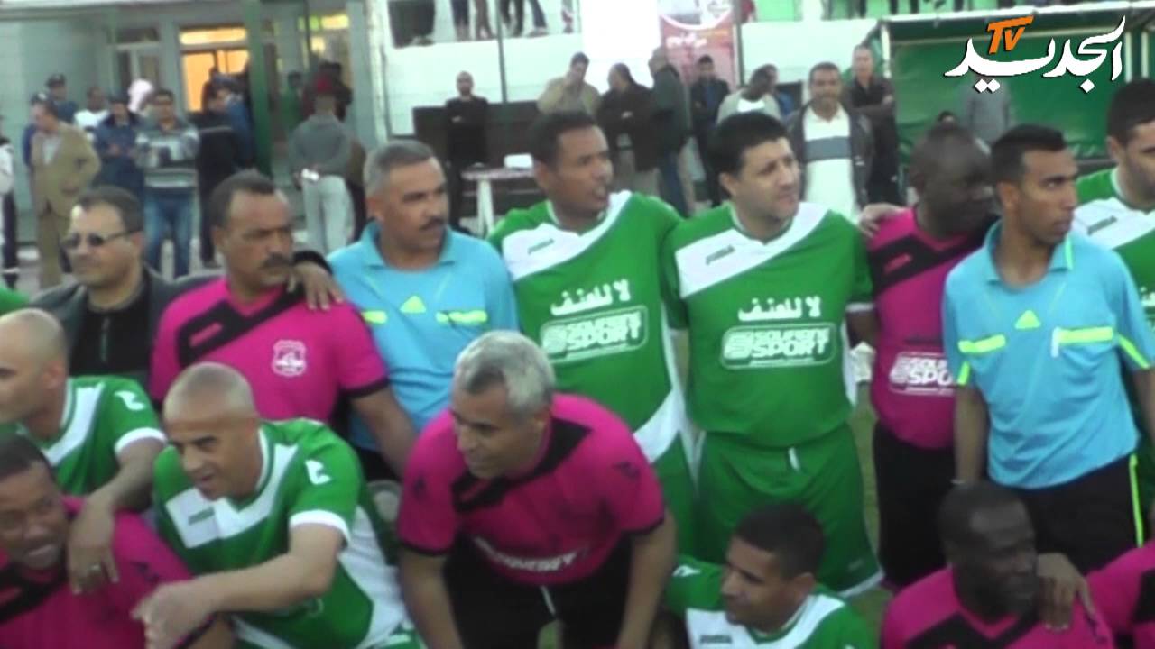 منتخب 82/86 أجرى مبارات أستعراضية مع قدماء فريق الرباح  بمناسبة افتتاح الملعب الجديد