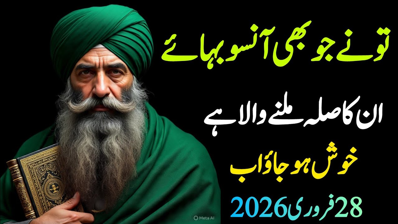 ✅27 February 2026 Tu Ne Jo bhi Asnsu Bahaay unka sila mile ga