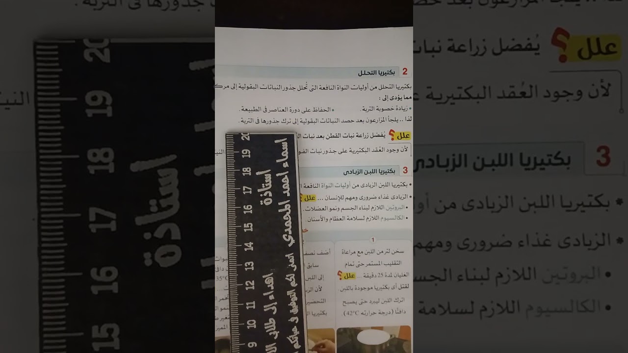 شرح درس الميكروبات أولى اعدادى 