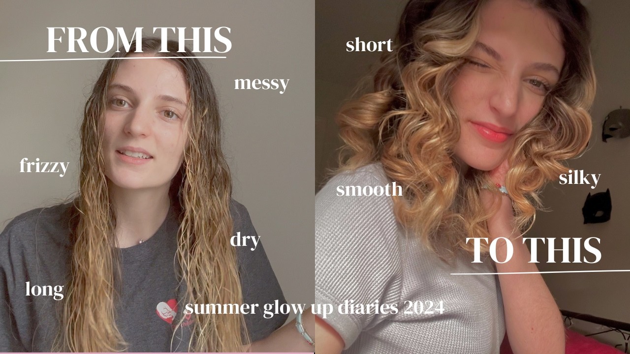 GLOW UP FOR SUMMER 2024   ༘♡: haircut, hairstyles, & hair journey entering my glow-up era